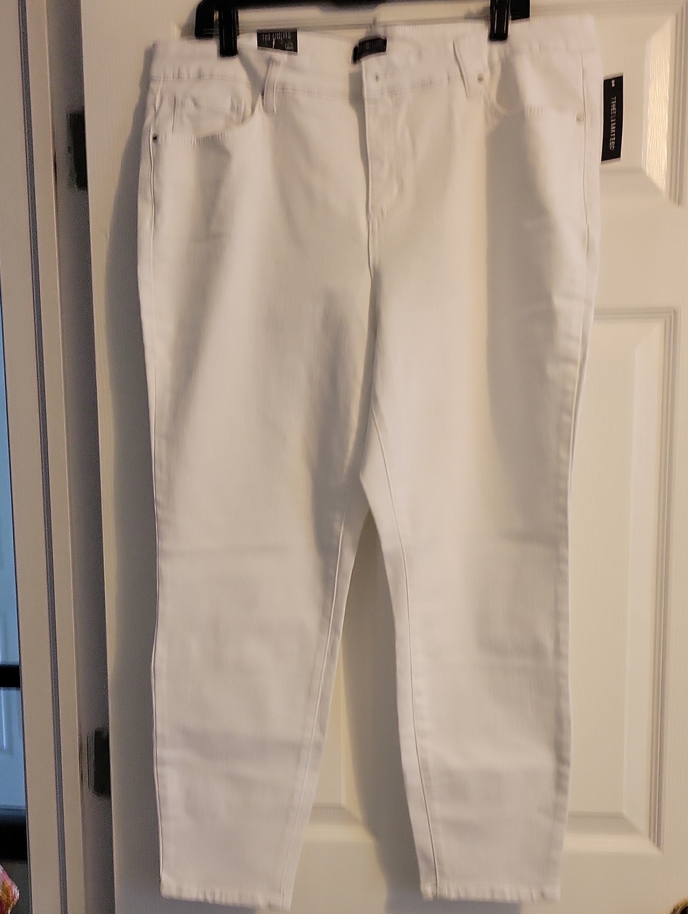 The Limited White Ankle Skinny Jeans
